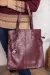 Karika shopper táska - burgundi 
