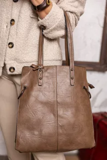 Karika shopper táska - fangó