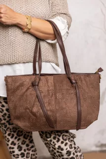 Pillangó shopper táska - csokoládé 