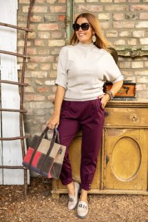 Színes négyzet táska 