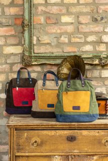 Színes hátitáska - csokoládé