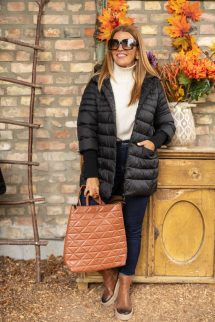 Steppelt jellegű extra háti táska - barna