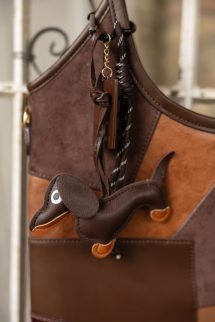 Patchwork táska - csokoládé