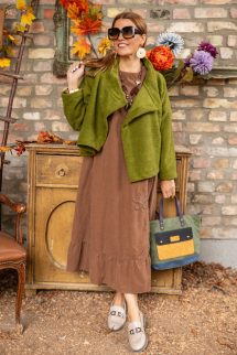 Négyzet extra táska - zöld 