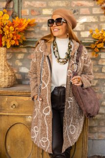 Karika pántos táska - csokoládé