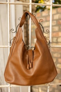 Stílusos city táska - barna