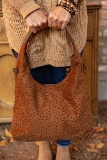 Köves , city táska - csau barna 