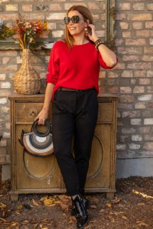 Félkör extra táska - fekete/ezüst/bézs/szürke