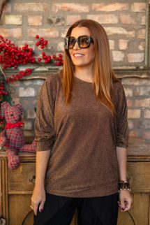 Csillogószálas tunika - bronz